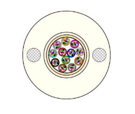 Câble optique intérieur extérieur L1052 de 84 à 144 fibres - Modulo 12